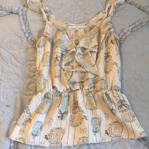 LC Lauren Conrad Birdcage Tank Top